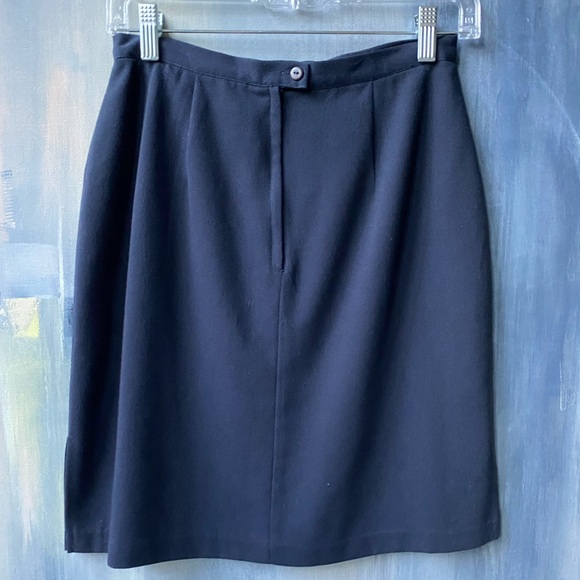 Vintage Paul Harris Design Womens Black Pencil Skirt EUC Size 6 (Like Size S) - Picture 4 of 6